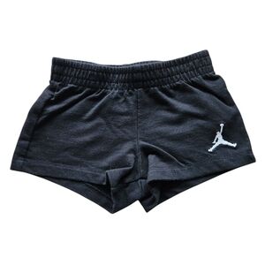 Air Jordan Kids Black Shorts with Grey Logo